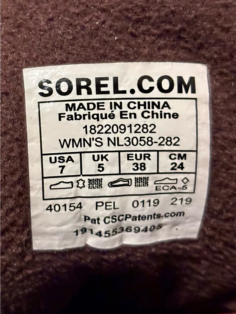 Sorel Brown and Black Slimpack II Lace-Up Women's Winter Boots